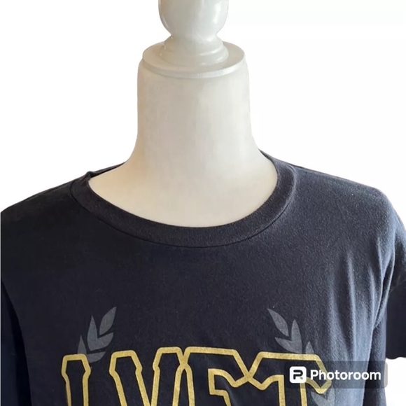 Live Fit Apparel Work Hard Black Graphic T-Shirt Size L - Picture 5 of 9